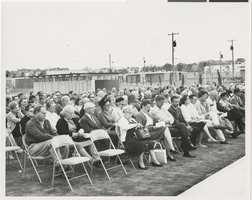 Photograph of crowd listening to speeches, Las Vegas, circa 1950s - 1960s 