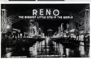 Postcard of Downtown Reno, Nevada, 1870-1880