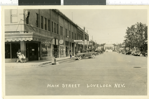 Photograph of Main Street, Lovelock, Nevada, 1935