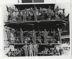 Photograph of construction workers, Hoover Dam, 1930s