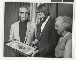 Photograph of Dr. Thomas White, Dr. Donald Baepler, and Dr. Juanita White, Las Vegas (Nev.), 1970s