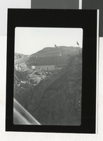 Photograph of construction of Hoover Dam, 1934