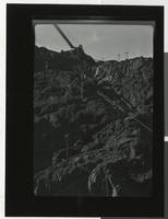 Photograph of construction of Hoover Dam, 1934