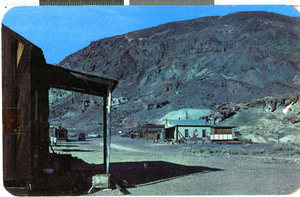 Postcard with photograph of Calico, California, 1940-1950
