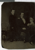 Tintype of unidentified men, Nevada, 1900-1910