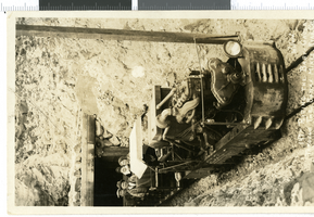 Postcard with photograph of Borax Mine, Ryan, California, 1907-1920