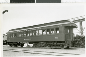 Photograph of bunkcar number 508, Death Valley Junction, California, 1940
