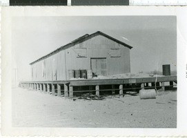 Photograph of a warehouse in Beatty, Nevada, 1956