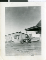 Photograph of railroad station in Goldfield, Nevada, 1956