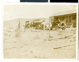 Photograph of workers at Keane Wonder Mine (Calif.), circa 1925