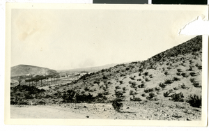 Photograph of Santa Fe Railroad in Barstow (Calif.), circa 1925