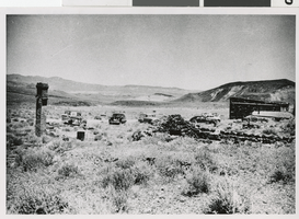 Photograph of remains of Candelaria, Nevada, 1951