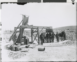 Photograph of mining equipment, Tonopah, early 1900s