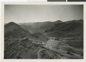 Photograph of Hoover (Boulder) Dam construction site, 1930 - 1933