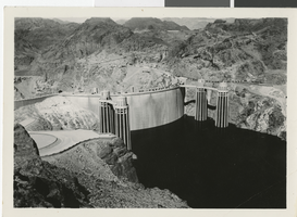 Photograph of the Hoover Dam, circa 1936