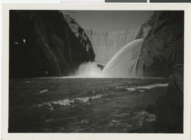 Photograph of the Hoover Dam, circa 1936
