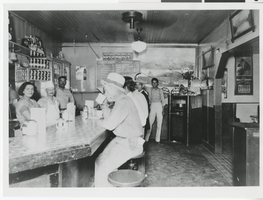 Photograph of the interior of Frank Romero's restaurant, Las Vegas (Nev.), 1932