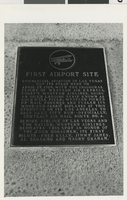 Photograph of Western Airlines plaque, Las Vegas, Nevada, September 23, 1980
