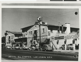 Photograph of El Cortez Hotel on Fremont Street, Las Vegas, Nevada 1940s