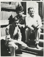 Photograph of Clarence Cleveland and others, 1940s