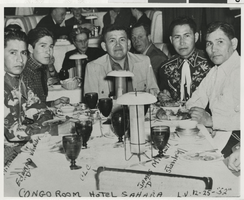 Photograph of Clarence Cleveland and others, Las Vegas, Nevada, December 25, 1952