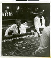 Photograph of a craps table, Las Vegas (Nev.), circa 1956