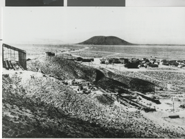 Panoramic photograph of Blair (Nev.), circa 1907