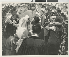 Photograph of Lloyd and Edythe Katz on their wedding day, 1948