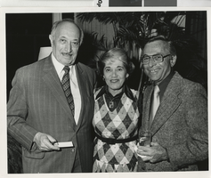 Photograph of Simon Wiesenthal and Edythe and Lloyd Katz, October 30, 1978