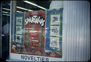 Slide of an advertisement for "Spartacus," Las Vegas (Nev.), 1960
