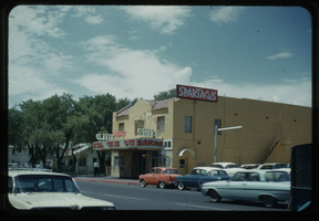 Slide of the Guild Theatre advertising "Spartacus," Las Vegas (Nev.), 1960