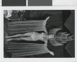 Photograph of showgirl in nude costume, Las Vegas (Nev.), 1957-1960s
