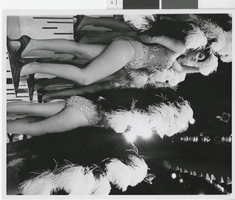 Photograph of showgirls on stage, Las Vegas (Nev.), 1957-1960s