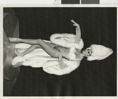 Photograph of a showgirl posing,  Las Vegas (Nev.), 1957-1960s