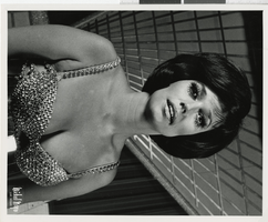 Photograph of a Minsky's Burlesque production singer, 1972