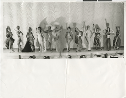 Photograph of the Minsky Girls at the Aladdin Hotel and Casino, Las Vegas (Nev.), 1960