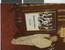 Photograph of Harold Minsky at the Fairmont Hotel, New Orleans (La.), February 1971