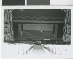 Photograph of the stage area of the Shubert Theatre, Cincinnati (Ohio), 1970