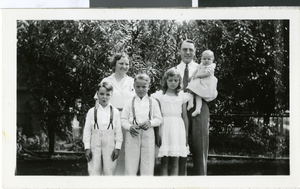 Photograph of Wengert Family, May 12, 1935