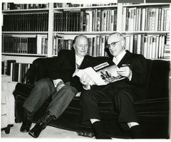 Photograph of Cyril Wengert with an unidentified man, 1955-1960
