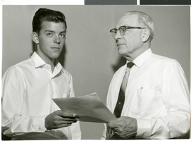 Photograph of Cyril Wengert with an unidentified man, 1960 - 1965