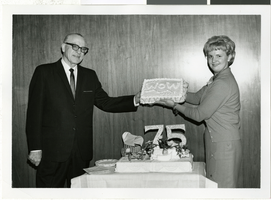 Photograph of Cyril Wengert's 75th birthday, Las Vegas (Nev.), December 4, 1964