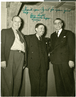Photograph of Harry Manente, Tom Hull, and Cyril Wengert, Las Vegas (Nev.), April 24, 1941