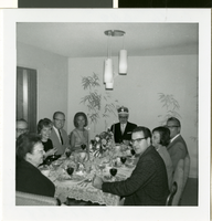 Photograph of the Wengert Family at dinner, 1960-1965
