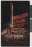 Postcard of the Boulder Club, Las Vegas (Nev.), 1950s