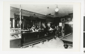 Photograph of the Union Hotel bar, Las Vegas, (Nev.), 1910-1920