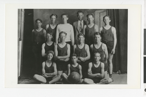 Photograph of Las Vegas Junior High basketball team, Las Vegas (Nev.), 1910-1920