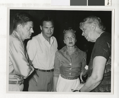Photograph of Hank Greenspun, Eleanor Roosevelt, and others, circa 1960