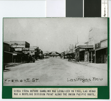 Photograph of Fremont Street, Las Vegas, Nevada, 1930-1933