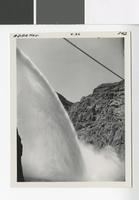 Photograph water at the Hoover Dam, 1936-1940